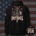 USA Made Knight of Creed Back Print Hoodie