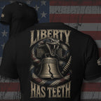 Liberty Has Teeth Back Print Tee