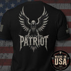 USA Made Patriot Eagle Shield Back Print Tee