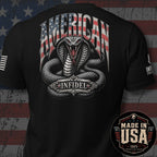 USA Made Patriotic Cobra Infidel Back Print Tee