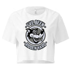 Crop Top Crop Top NSFW – I’ve Been Ridden Hard Vintage Cartoon Wolf White Shirt Infidel Collective