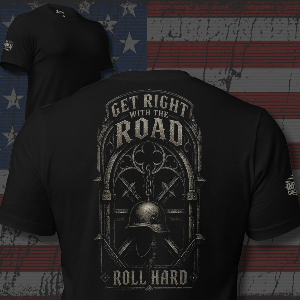 Roll Hard Cathedral Tee