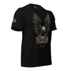 Infidel Eagle Crest graphic black tee from Infidel Collective