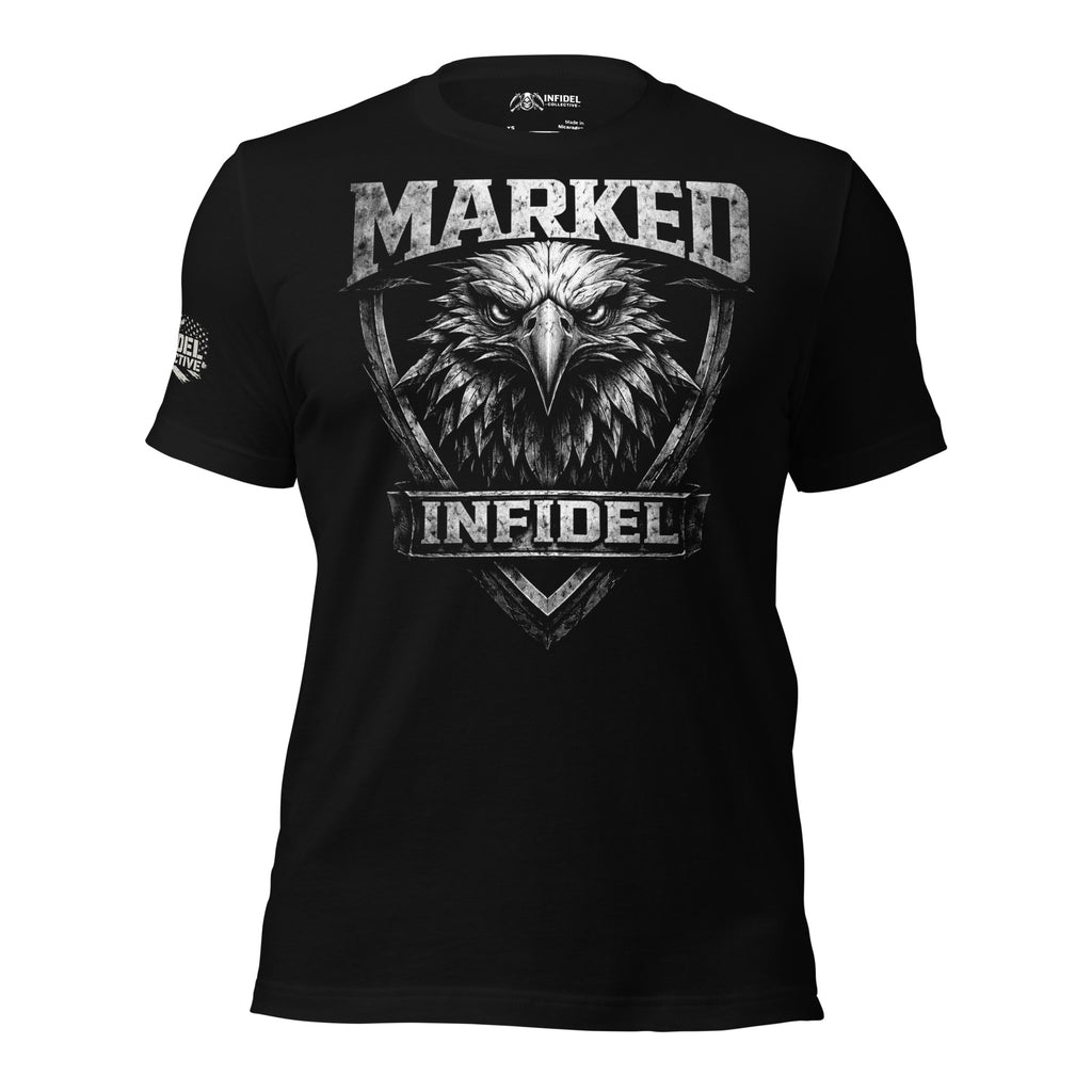 Infidel Eagle Head graphic black tee from Infidel Collective