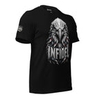 Infidel Eagle Head graphic black tee from Infidel Collective