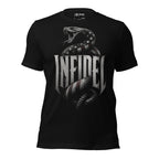 Infidel Flag Serpent graphic black tee from Infidel Collective