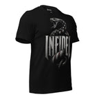 Infidel Flag Serpent graphic black tee from Infidel Collective