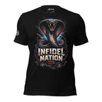 Infidel Nation CCL cobra graphic black tee from Infidel Collective