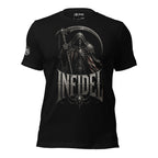 Infidel Reaper Oath graphic black tee from Infidel Collective
