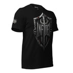 Infidel Shield flag graphic black tee from Infidel Collective