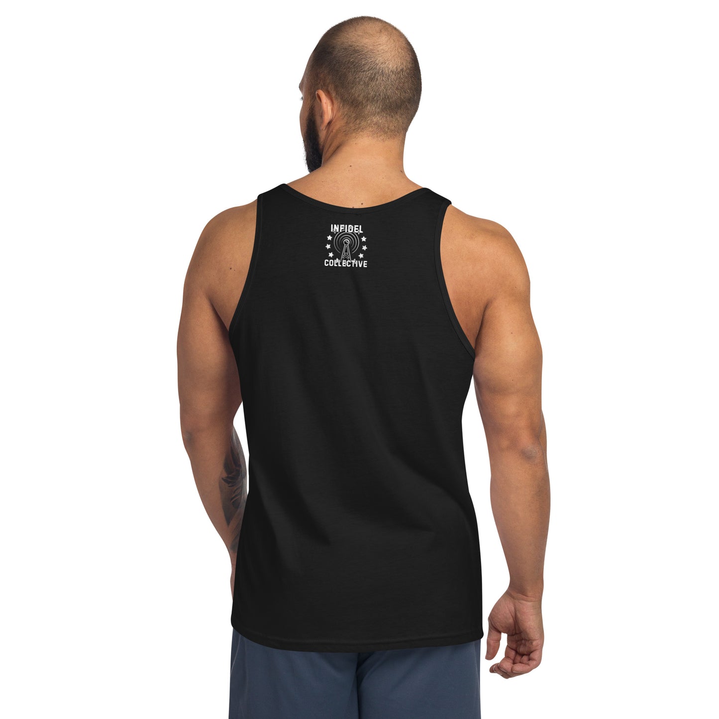 PatrioticBrandon One Nation Black Tank Top  Infidel Collective