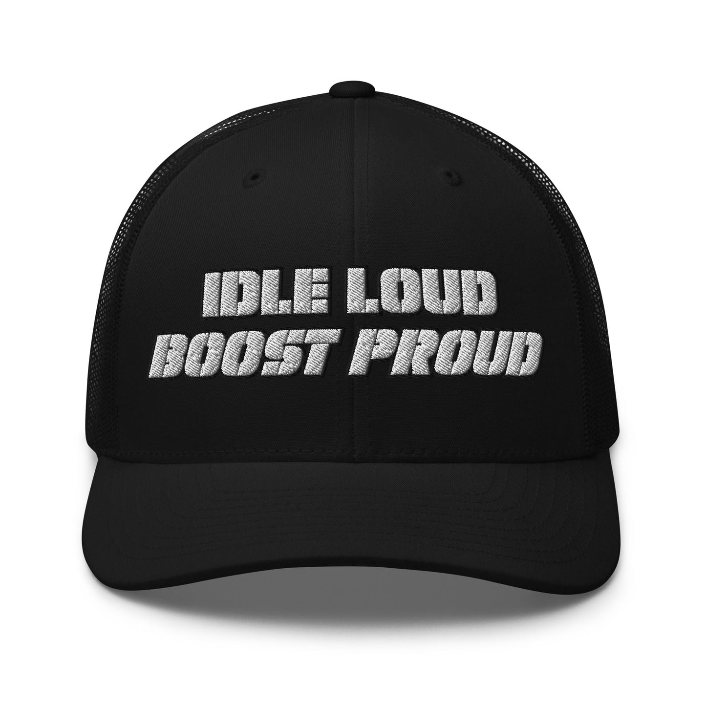 Hats Black Snapback Custom Trucker Hat to Wear Proud – Idle Loud Boost Proud Mens Diesel Hats Infidel Collective
