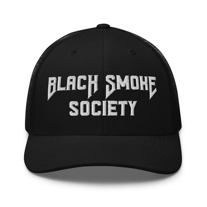 Hats Black Snapback Custom Trucker Hat to Rep the Black Smoke Society Lifestyle Infidel Collective