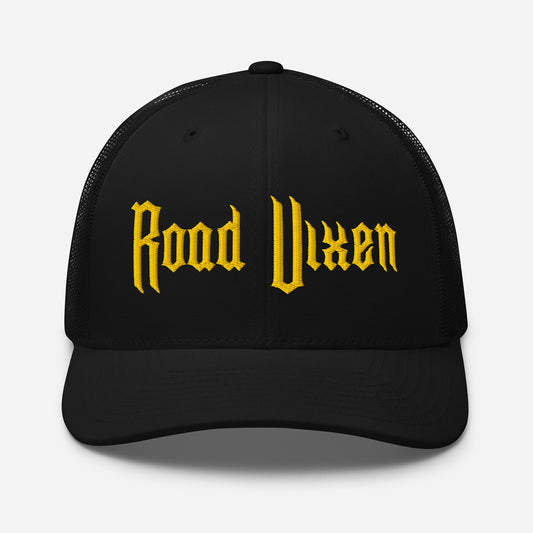 Snapback Custom Trucker Hats Road Vixen Yellow Stitch Cap for Sexy Women  Infidel Collective