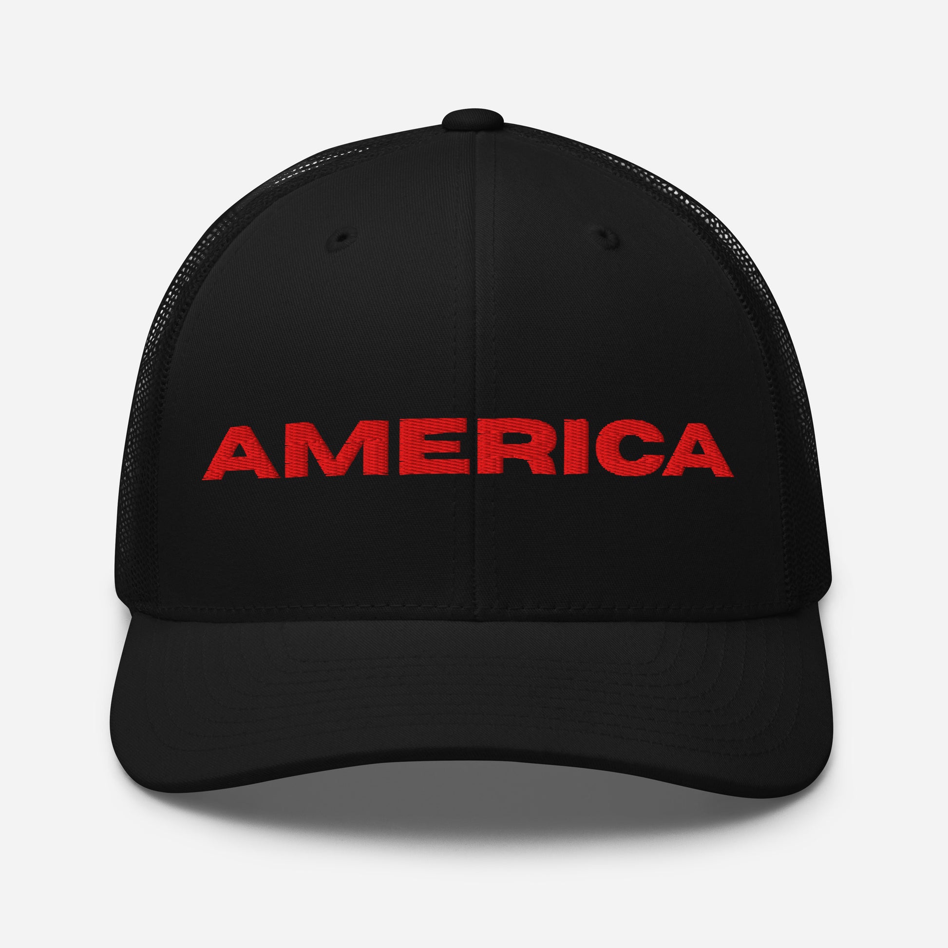 Cool AMERICA Custom Patriotic Red Stitch Snapback Trucker Hats (11 Colors)  Infidel Collective