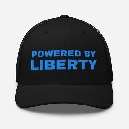 Snapback Custom Trucker Hats Powered by Liberty Cap in Blue Stitching  Infidel Collective