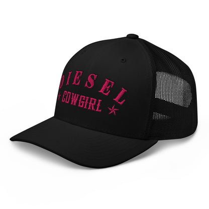 Custom Diesel Cowgirl Hat – Pink Stitch Snapback Trucker Cap for Diesel Gang Women  Infidel Collective