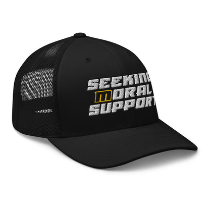 Snapback Custom Trucker Hat – Funny NSFW Seeking M-oral Support Vulgar Humor Infidel Collective