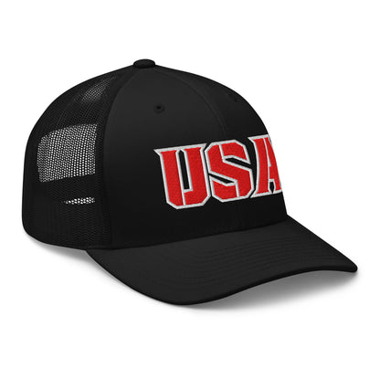 USA Power Cool Custom Patriotic Snapback Trucker Hats  for Men & Women (20 Colors)  Infidel Collective