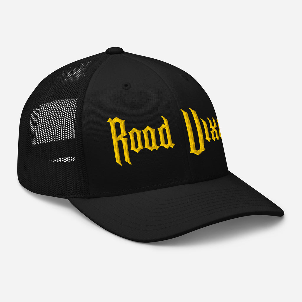 Snapback Custom Trucker Hats Road Vixen Yellow Stitch Cap for Sexy Women  Infidel Collective