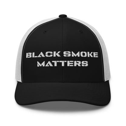 Hats Black-White Snapback Custom Trucker Hat to Rock – Black Smoke Matters Diesel Cap Infidel Collective