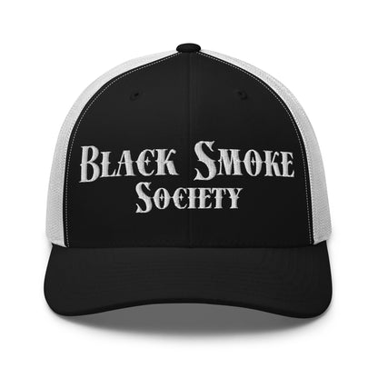 Hats Black-White Snapback Custom Trucker Hat Black Smoke Society Cap For Men & Women Infidel Collective