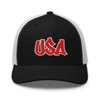 Cool USA Street Script Custom Patriotic Snapback Trucker Hats for Men & Women (20 Colors)  Infidel Collective