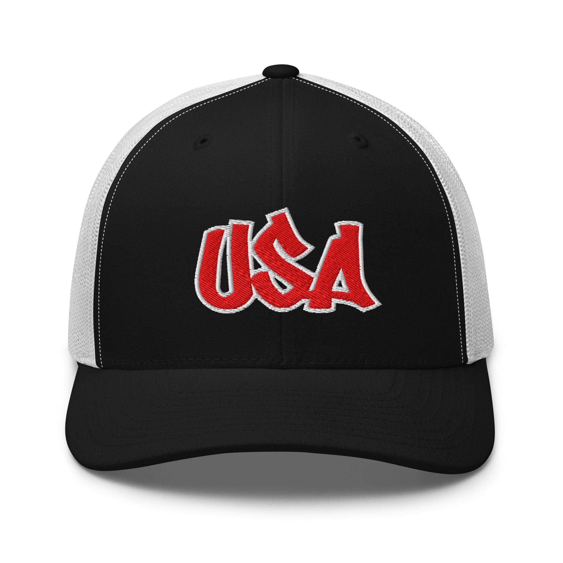 Cool USA Street Script Custom Patriotic Snapback Trucker Hats for Men & Women (20 Colors)  Infidel Collective