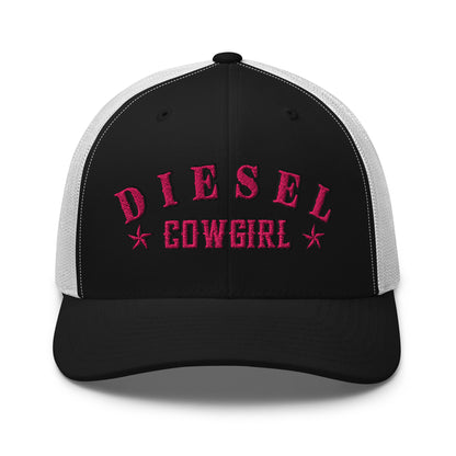Custom Diesel Cowgirl Hat – Pink Stitch Snapback Trucker Cap for Diesel Gang Women  Infidel Collective