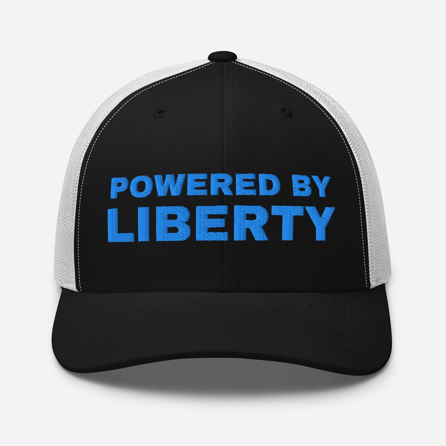 Snapback Custom Trucker Hats Powered by Liberty Cap in Blue Stitching  Infidel Collective