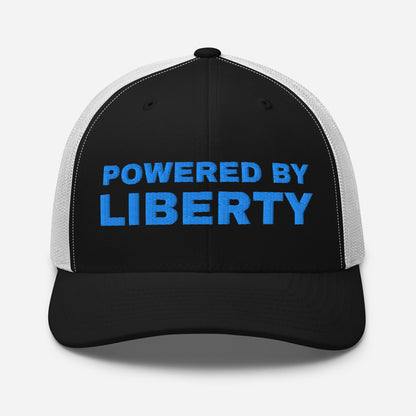 Snapback Custom Trucker Hats Powered by Liberty Cap in Blue Stitching  Infidel Collective