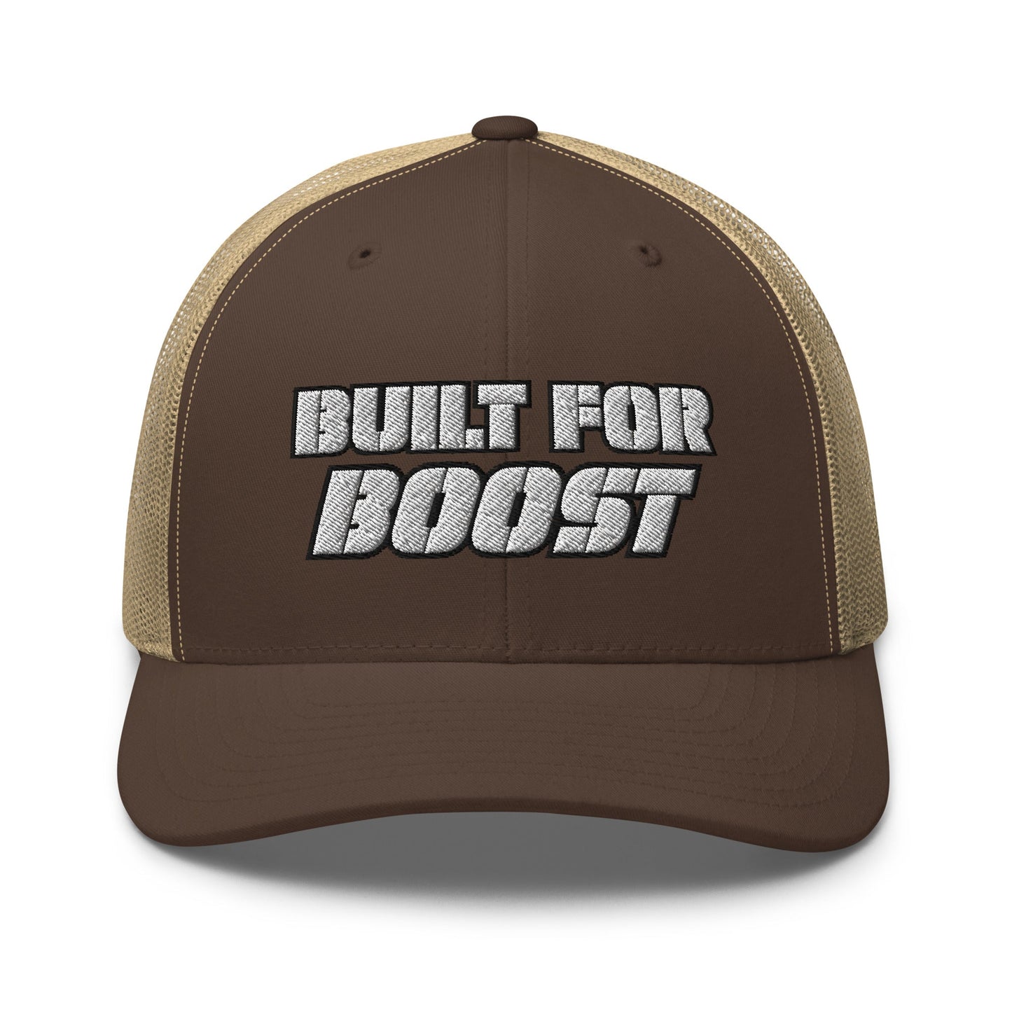 Hats Brown-Khaki Snapback Custom Trucker Hat to Ride In – Built for Boost Diesel Gang Hat Infidel Collective