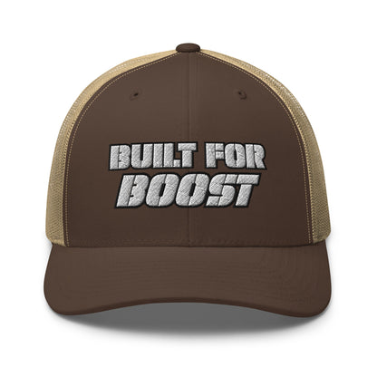 Hats Brown-Khaki Snapback Custom Trucker Hat to Ride In – Built for Boost Diesel Gang Hat Infidel Collective