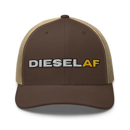 Hats Brown-Khaki Snapback Custom Trucker Hat to Rock the Diesel AF Lifestyle for Men & Women Infidel Collective