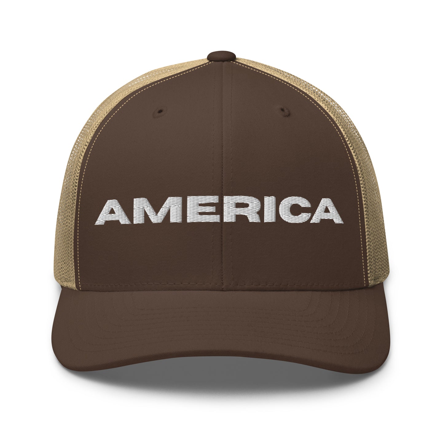 Snapback Custom Trucker Hats AMERICA Cool Patriotic Cap White Stitch  Infidel Collective