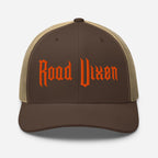 Snapback Custom Trucker Hats Road Vixen Cap for Sexy Women - Orange Stitch  Infidel Collective