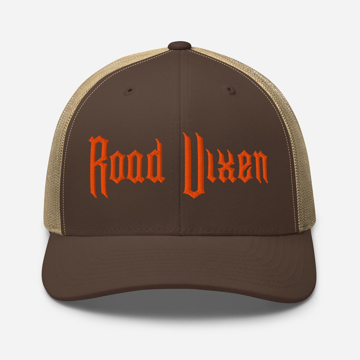 Snapback Custom Trucker Hats Road Vixen Cap for Sexy Women - Orange Stitch  Infidel Collective