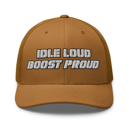 Hats Caramel Snapback Custom Trucker Hat to Wear Proud – Idle Loud Boost Proud Mens Diesel Hats Infidel Collective