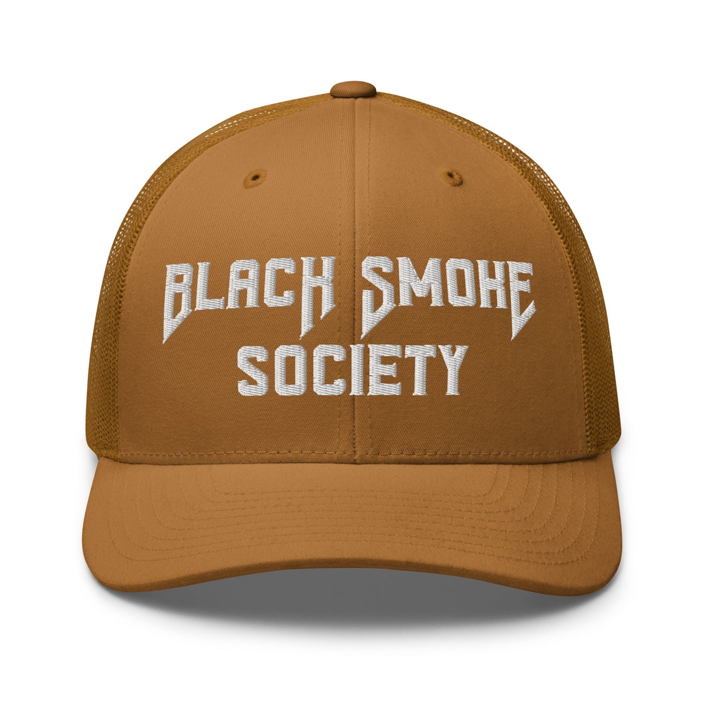Hats Caramel Snapback Custom Trucker Hat to Rep the Black Smoke Society Lifestyle Infidel Collective
