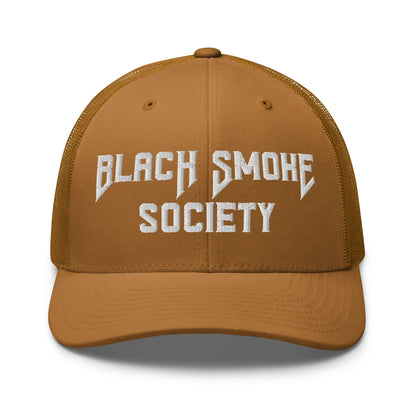 Hats Caramel Snapback Custom Trucker Hat to Rep the Black Smoke Society Lifestyle Infidel Collective