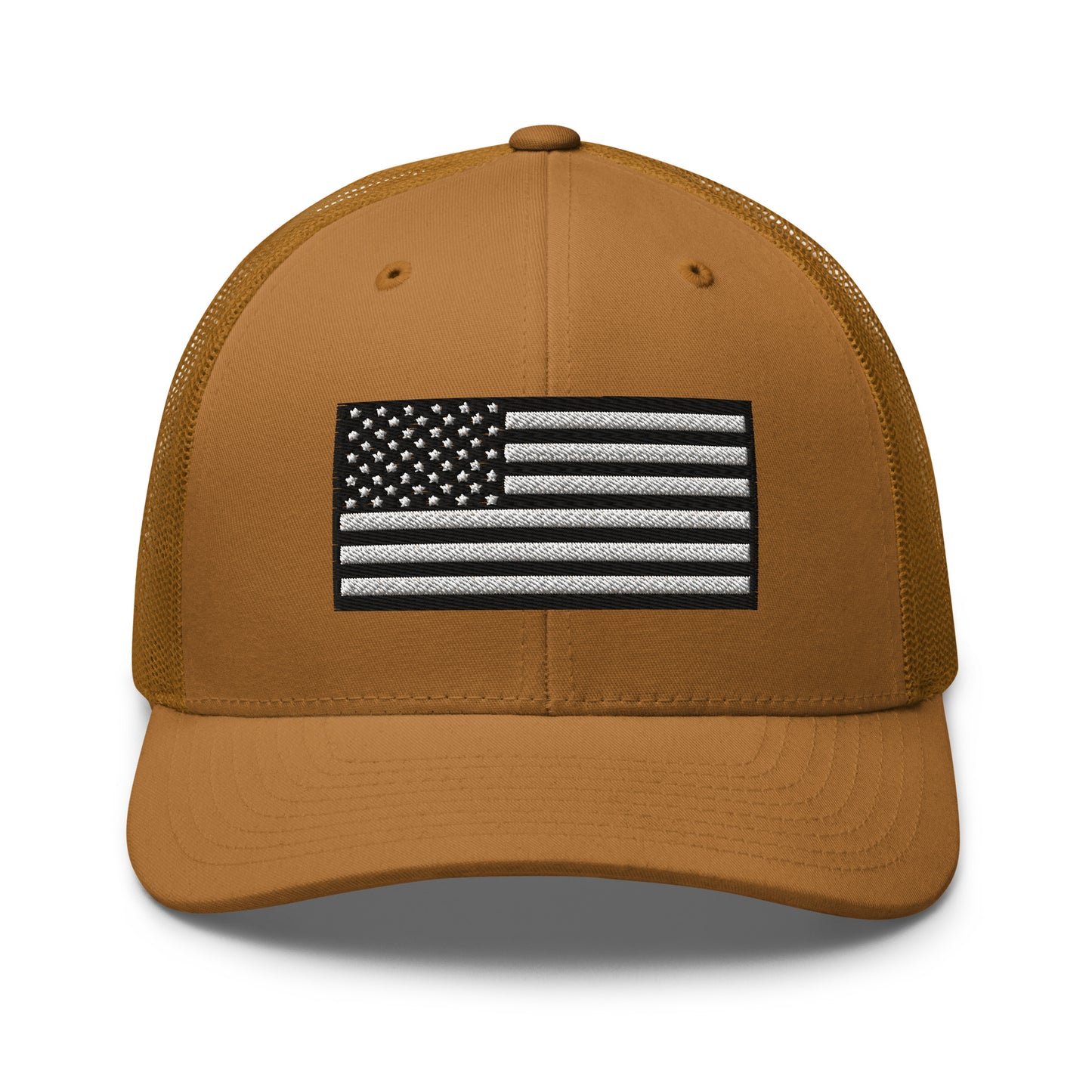 Monochrome US Flag Patriotic Hat - Snapback Custom Trucker Hats is 20 Colors  Infidel Collective