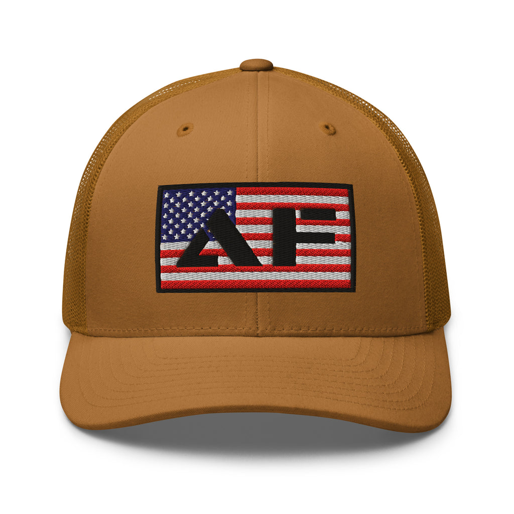 AF American Freedom Flag Snapback Custom Trucker Hat  Infidel Collective