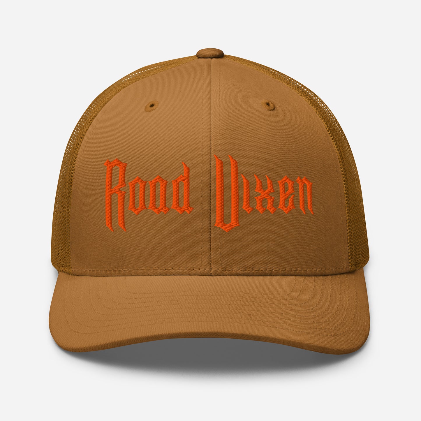 Snapback Custom Trucker Hats Road Vixen Cap for Sexy Women - Orange Stitch  Infidel Collective
