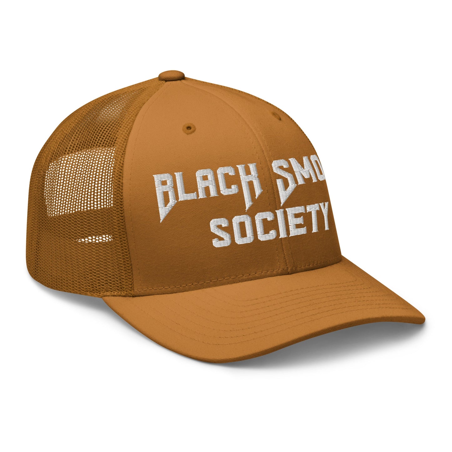Hats  Snapback Custom Trucker Hat to Rep the Black Smoke Society Lifestyle Infidel Collective