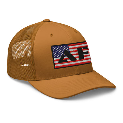 AF American Freedom Flag Snapback Custom Trucker Hat  Infidel Collective