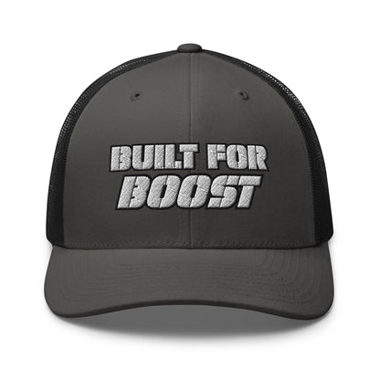 Hats Charcoal-Black Snapback Custom Trucker Hat to Ride In – Built for Boost Diesel Gang Hat Infidel Collective