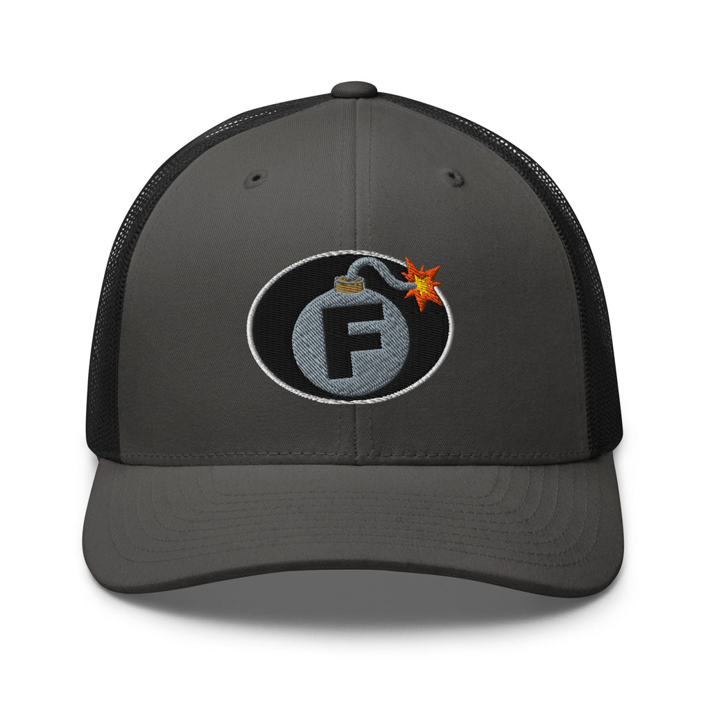 Hats Charcoal-Black Custom Snapback Trucker Hat Funny NSFW F-Bomb Cap in 20 Colors Infidel Collective