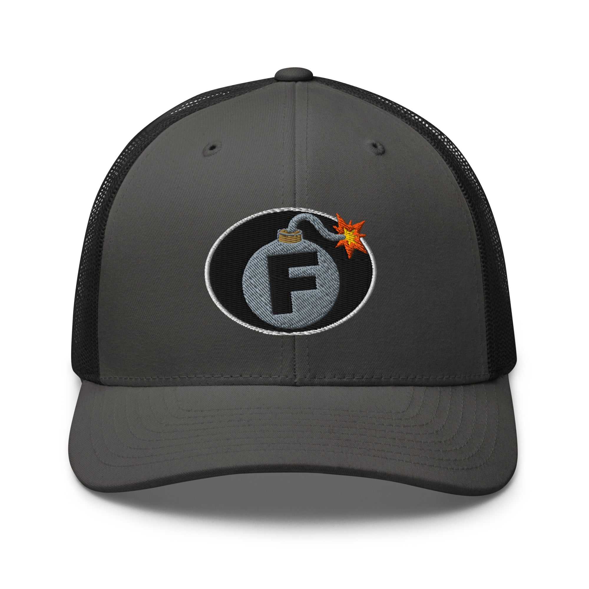 Hats Charcoal-Black Custom Snapback Trucker Hat Funny NSFW F-Bomb Cap in 20 Colors Infidel Collective