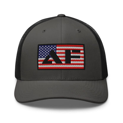 AF American Freedom Flag Snapback Custom Trucker Hat  Infidel Collective