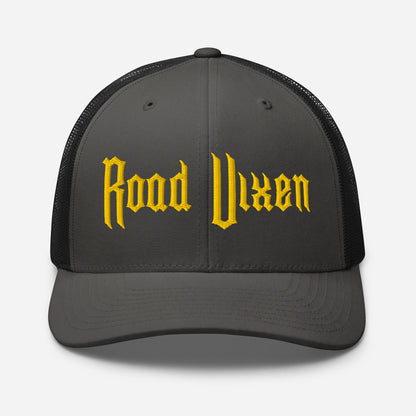 Snapback Custom Trucker Hats Road Vixen Yellow Stitch Cap for Sexy Women  Infidel Collective